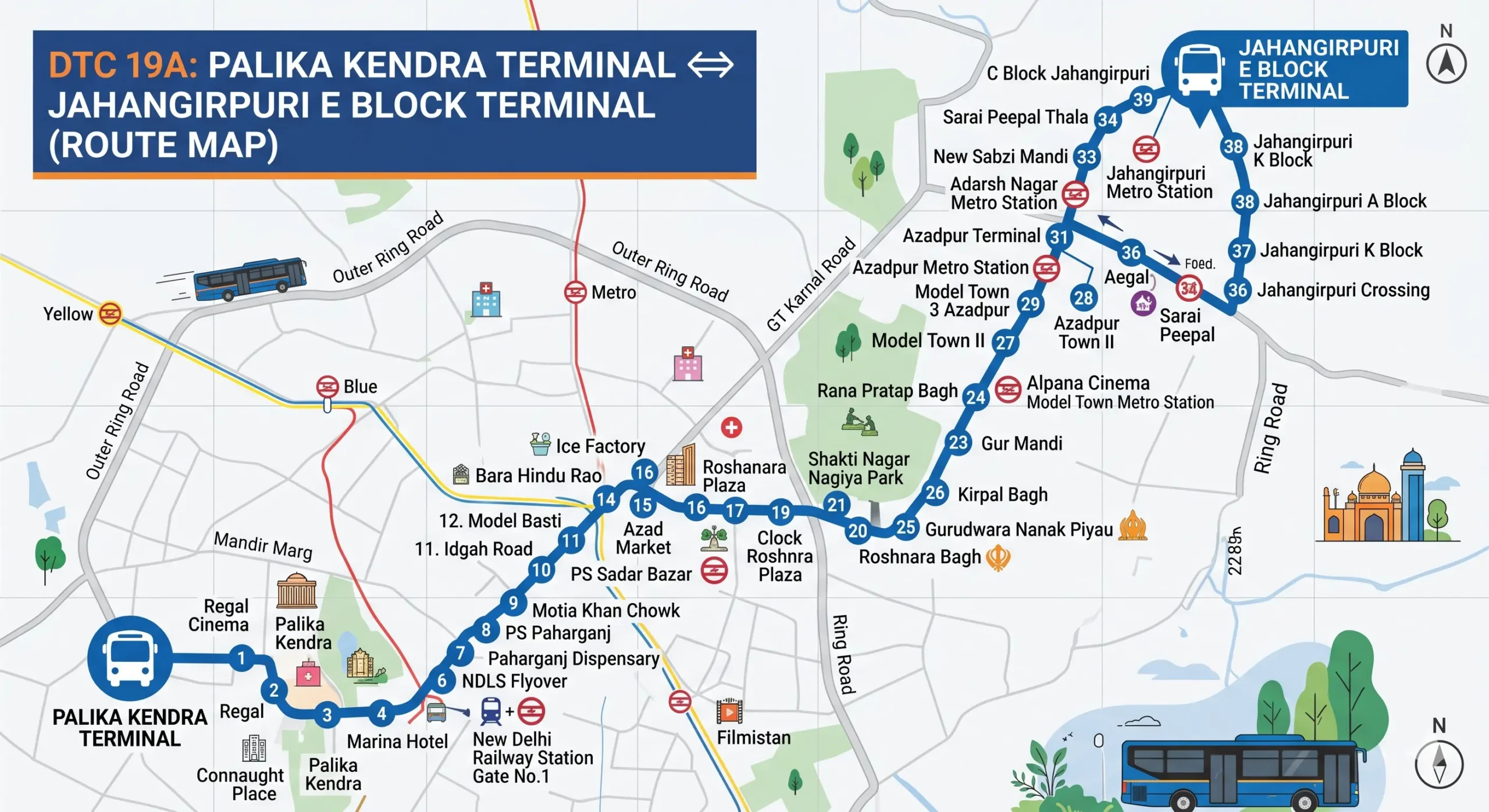 DTC 19A bus routes